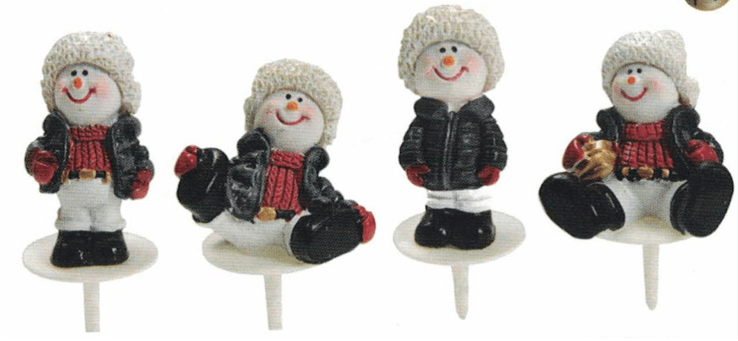 BONHOMME DE NEIGE DOUDOUNE EN RESINE