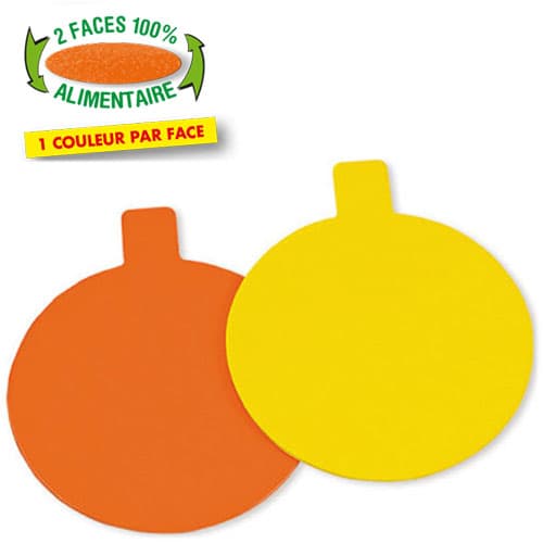 200 RONDS LANGUETTE ORANGE/JAUNE