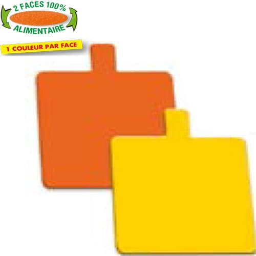 200 CARRES LANGUETTE ORANGE/JAUNE