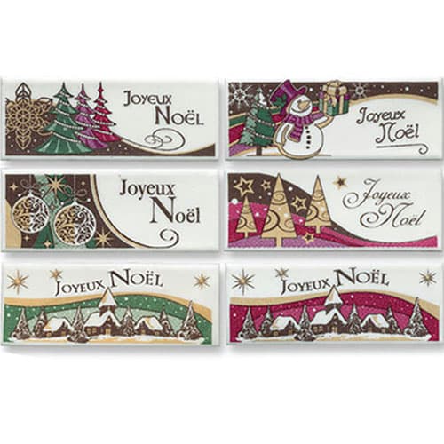 RECTANGLE PERSIPAN JOYEUX NOEL