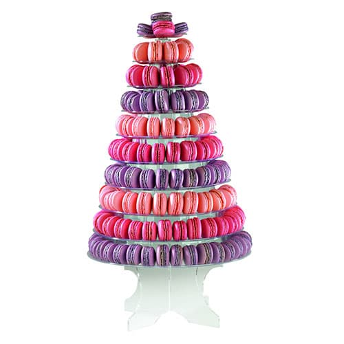 PYRAMIDE A MACARONS TRANSPARENTE