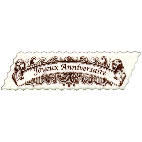 PLAQUETTE JOYEUX ANNIVERSAIRE RECTANGLE