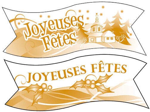 BANDEROLE JOYEUSES FETES 94X32MM